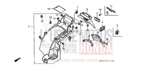 KOTFLUEGEL, HINTEN ST1100AP de 1993